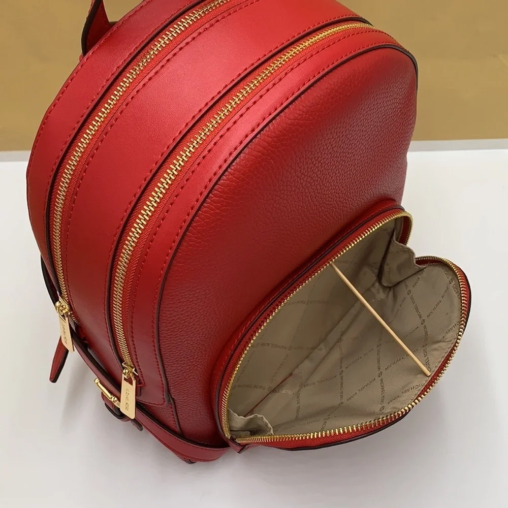 MICHAEL KORS JAYCEE MEDIUM ZIP POCKET BACKPACK & LARGE TRAVEL CONTINENTAL WRISTL
